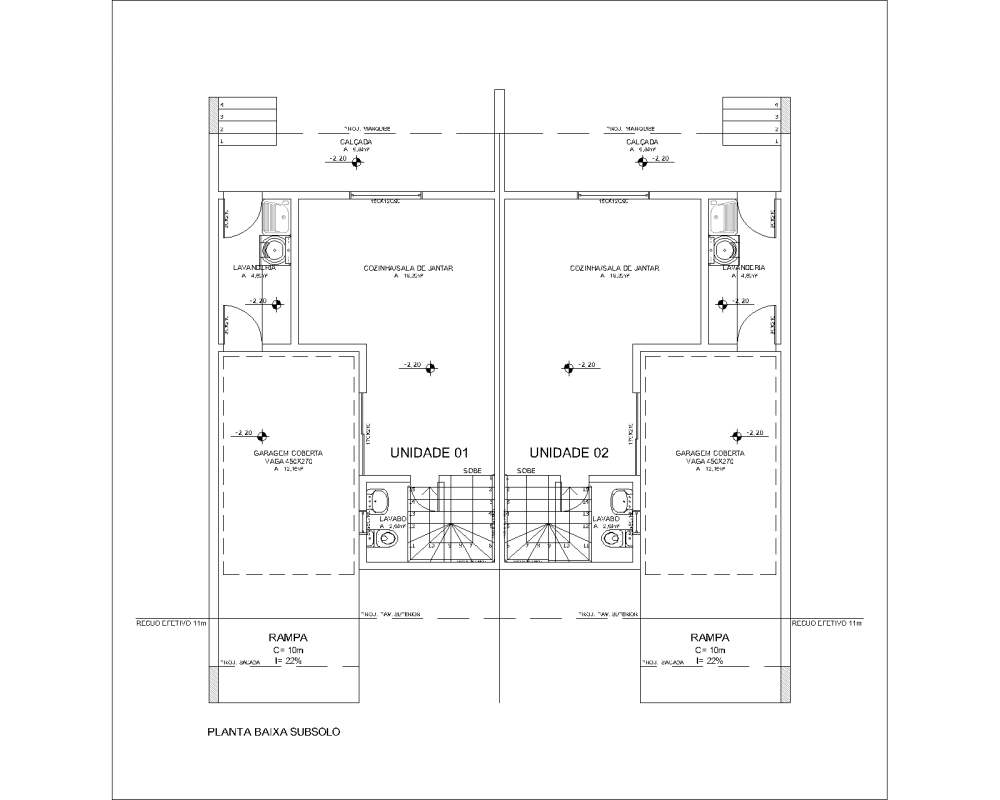 PLANTA BAIXA SUBSOLO